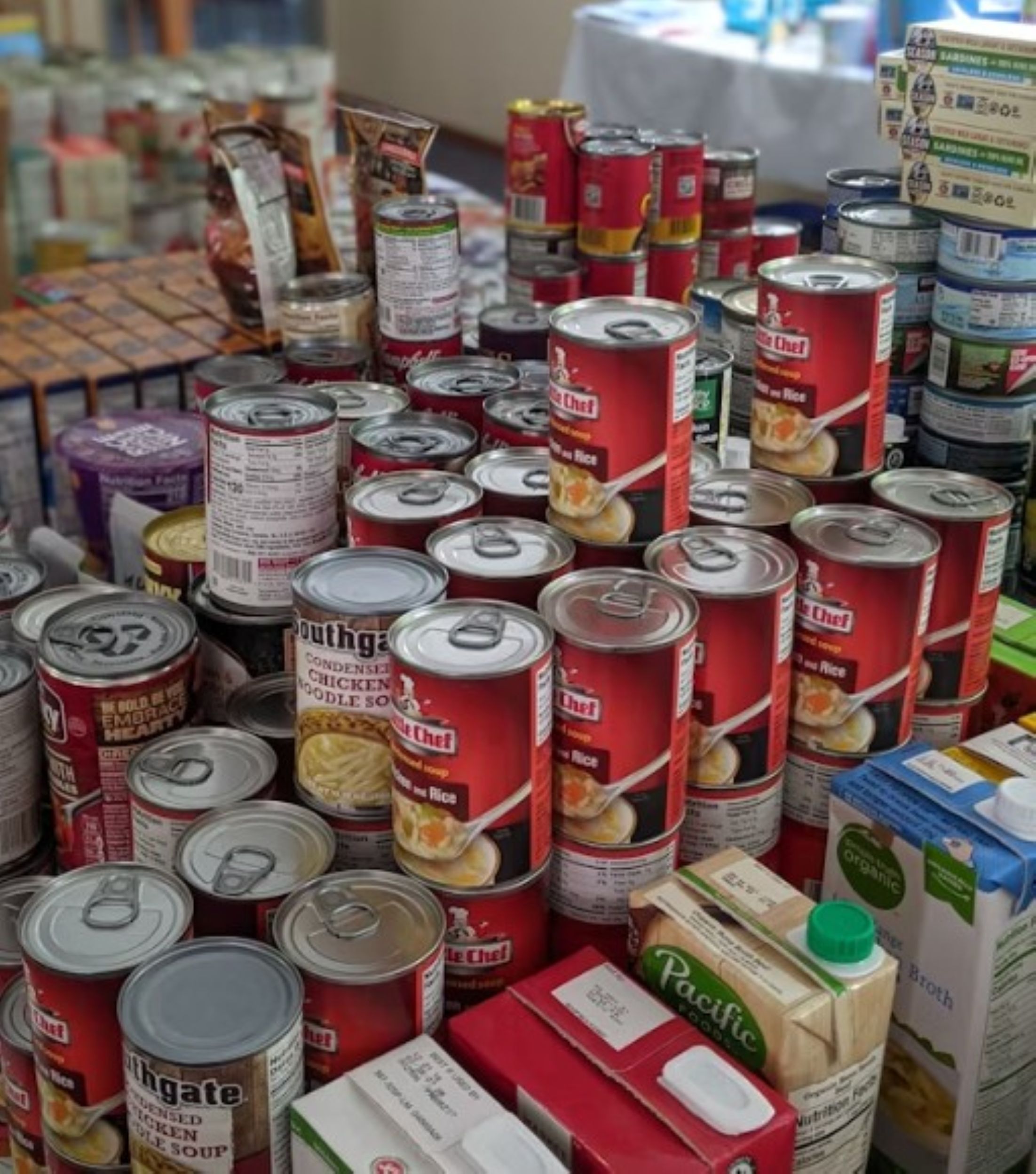 cans of food