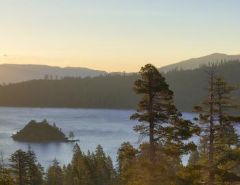 view of emerald bay tea island