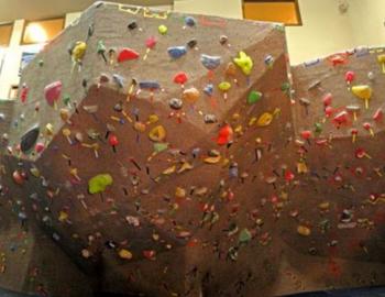 rock climbing wall