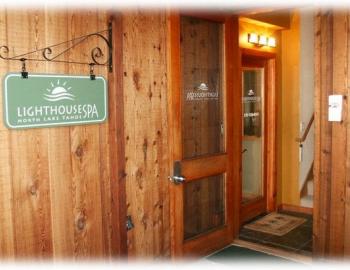 front door of the lighthouse spa