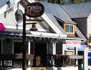 front of the breakfast restaurant 