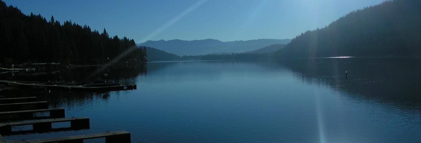 view of donner lake calm waters