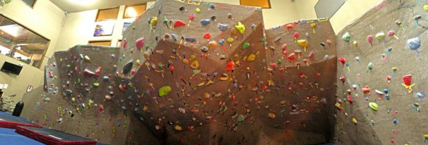 rock climbing wall