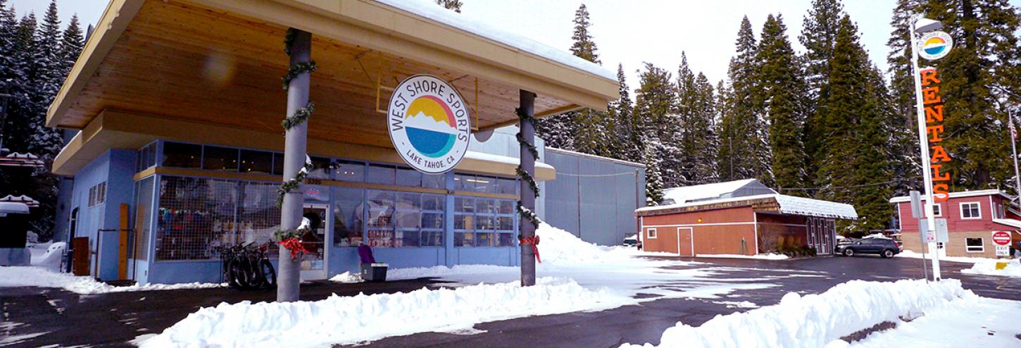 West shore sports sign and front of building