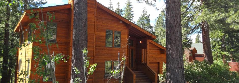 front of tahoe home