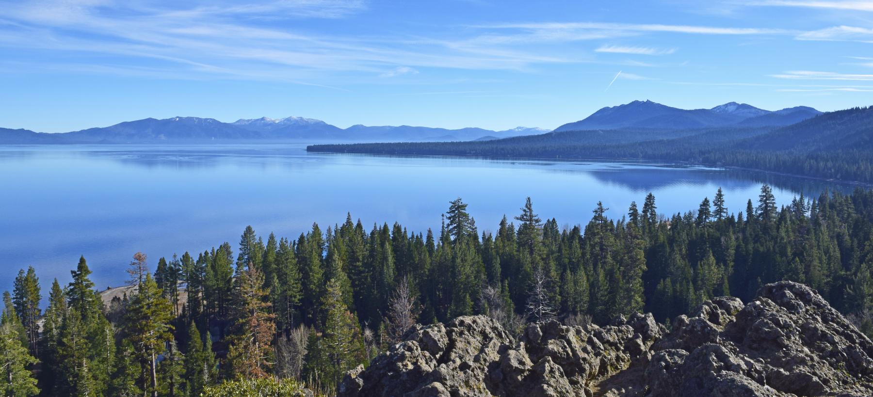 view of north shore lake tahoe in summer