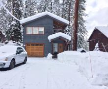 front of house after a snowstorm