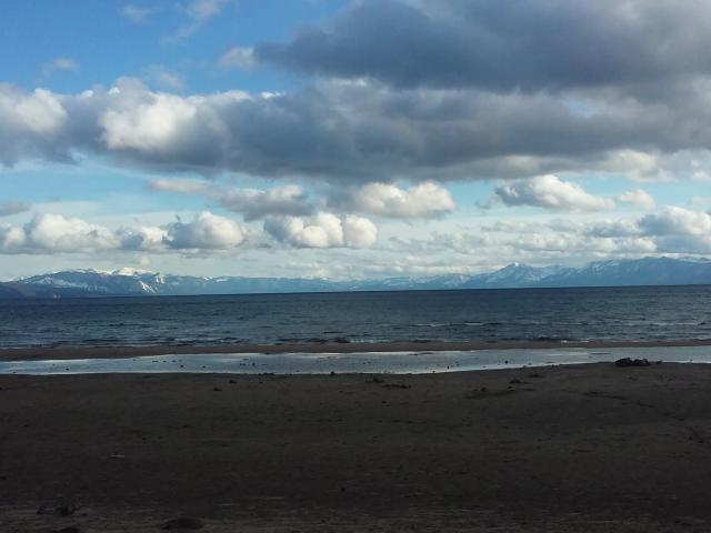 cloudy sky overlooking Westshore Beach