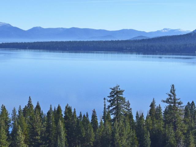 View of North Lake Tahoe Mountains 
