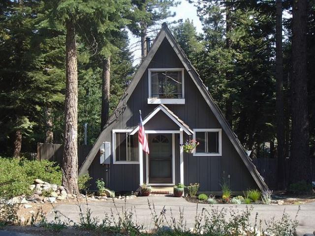 front view of A frame home