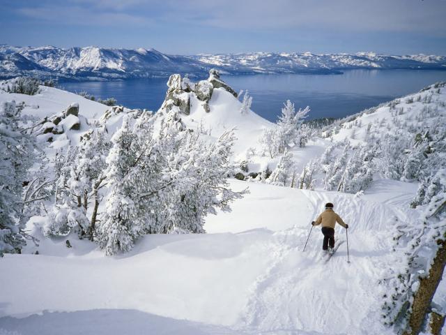 skiing in Lake Tahoe